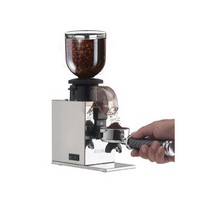 photo lux professional coffee grinder with conical blades in tempered steel 2